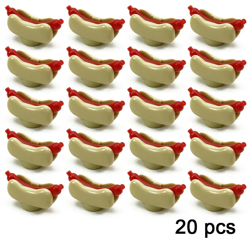 10 pcs hot dog - Build Your Own Toys & Colors Grocery Store | GadWitch Toys