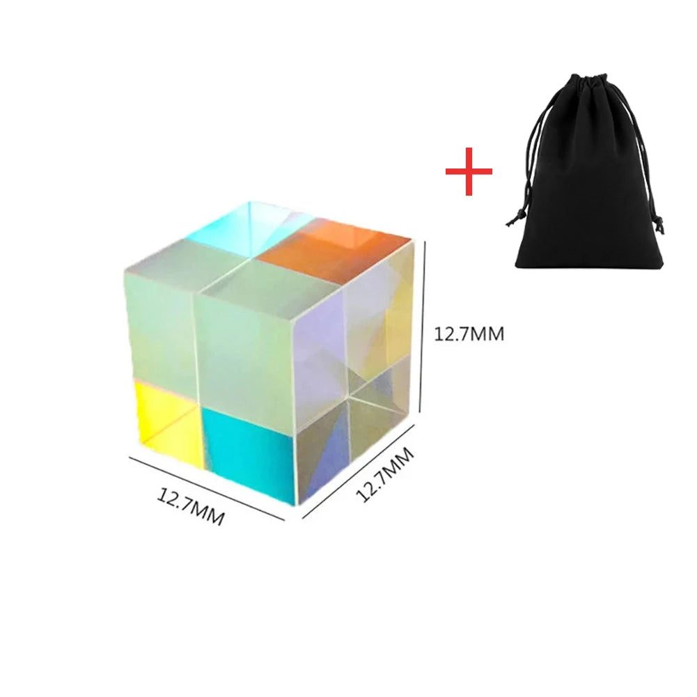 12.7mm - cube prism - Prisma Light Dispersion Cube | STEM Optics physics Toy | GadWitch Toys