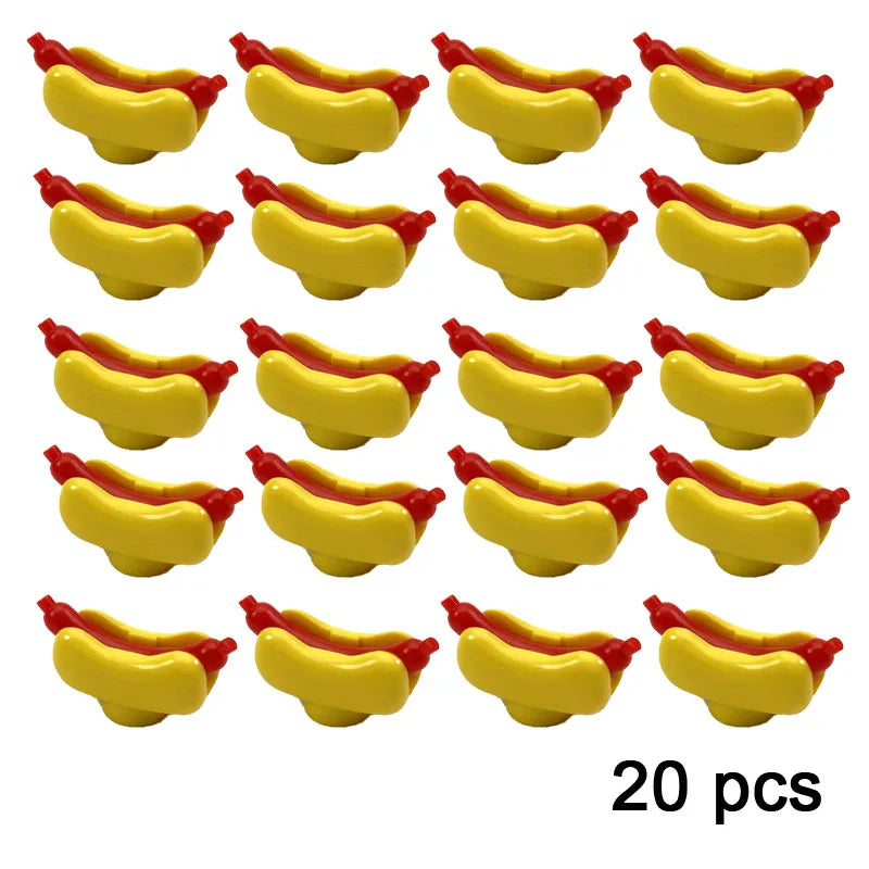 20 pcs hot dog - Build Your Own Toys & Colors Grocery Store | GadWitch Toys