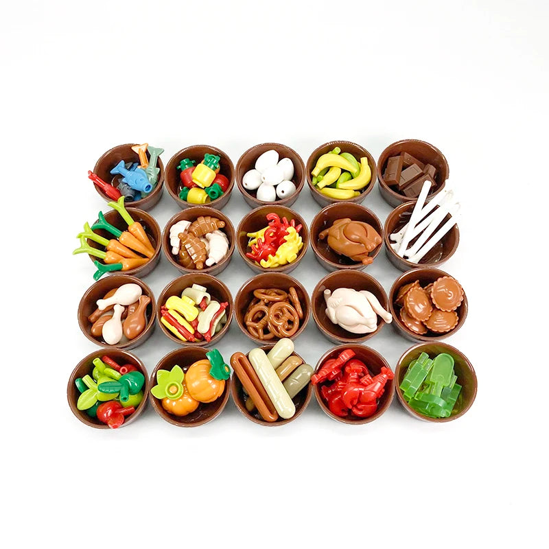 20 round with food - Build Your Own Toys & Colors Grocery Store | GadWitch Toys