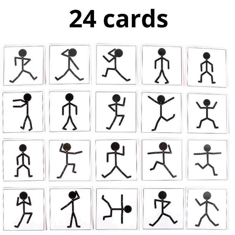 24 cards - matching puzzle - Montessori Wooden Body Puzzle for Toddlers’ Skill Growth | GadWitch Toys