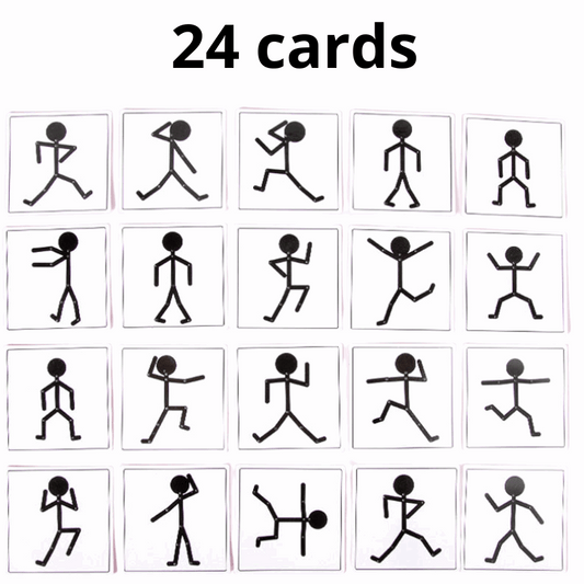 24 cards - matching puzzle - Montessori Wooden Body Puzzle for Toddlers’ Skill Growth | GadWitch Toys
