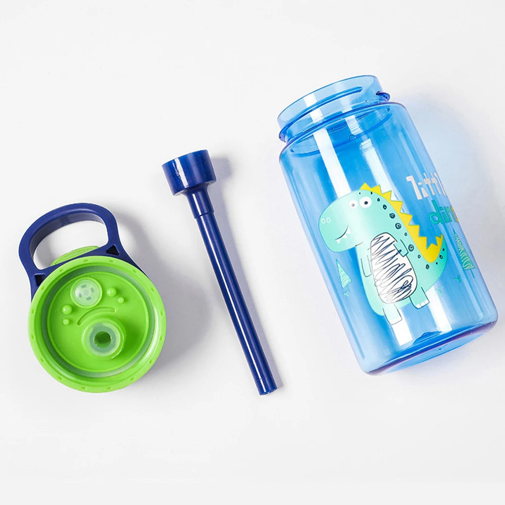 3 pieces BPA-free water bottle - Dino Canteen: 480ml-16oz Cup with Lid and Straw - GadWitch Toys