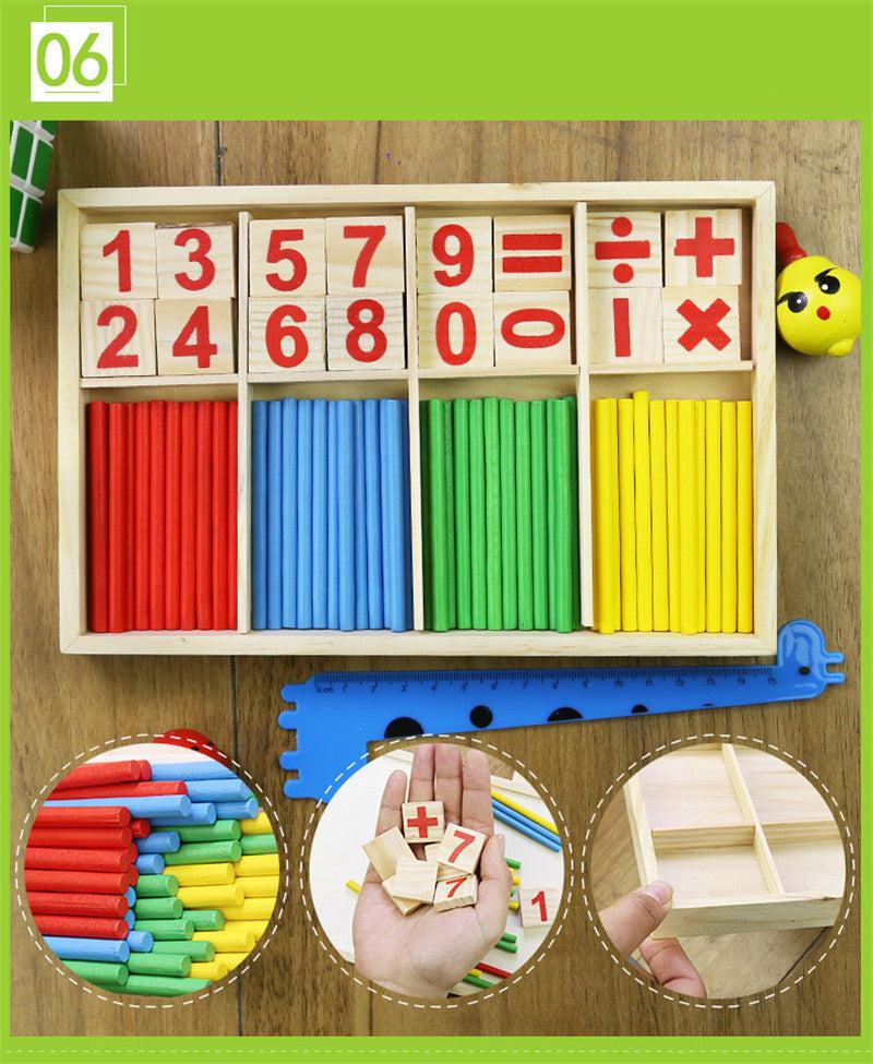 6 - Show details - math symbols - Wood Sticks Math Playground math | Montessori Method | GadWitch Toys