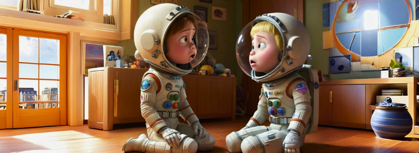 Astronauts Toddlers with curiosity face - GadWitch Toy Store