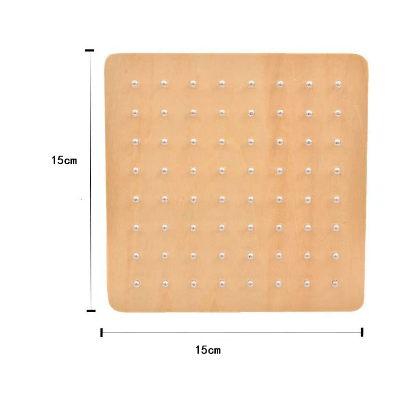Board Size of Montessori Geo Pattern Shape Band Toys - PatternLoops: Montessori Geo Pattern Shape Band Toys - GadWitch Toys