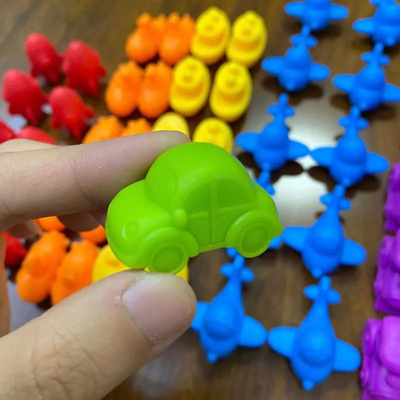 Green car part of Toy Kit - Childrens Educational - Colorful Learning & Counting Set Toy | Educational Toys - GadWitch Toys
