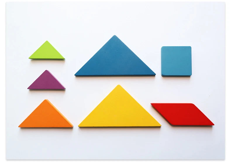 Chinese Puzzle - Tangram Shapes Brain Puzzles with Tangram Shapes | Colorful Fun | GadWitch Toys