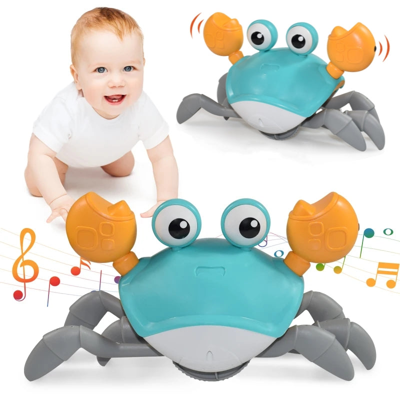 Crowling Crab Toy Hand Pull - Blue - GadWitch Toys