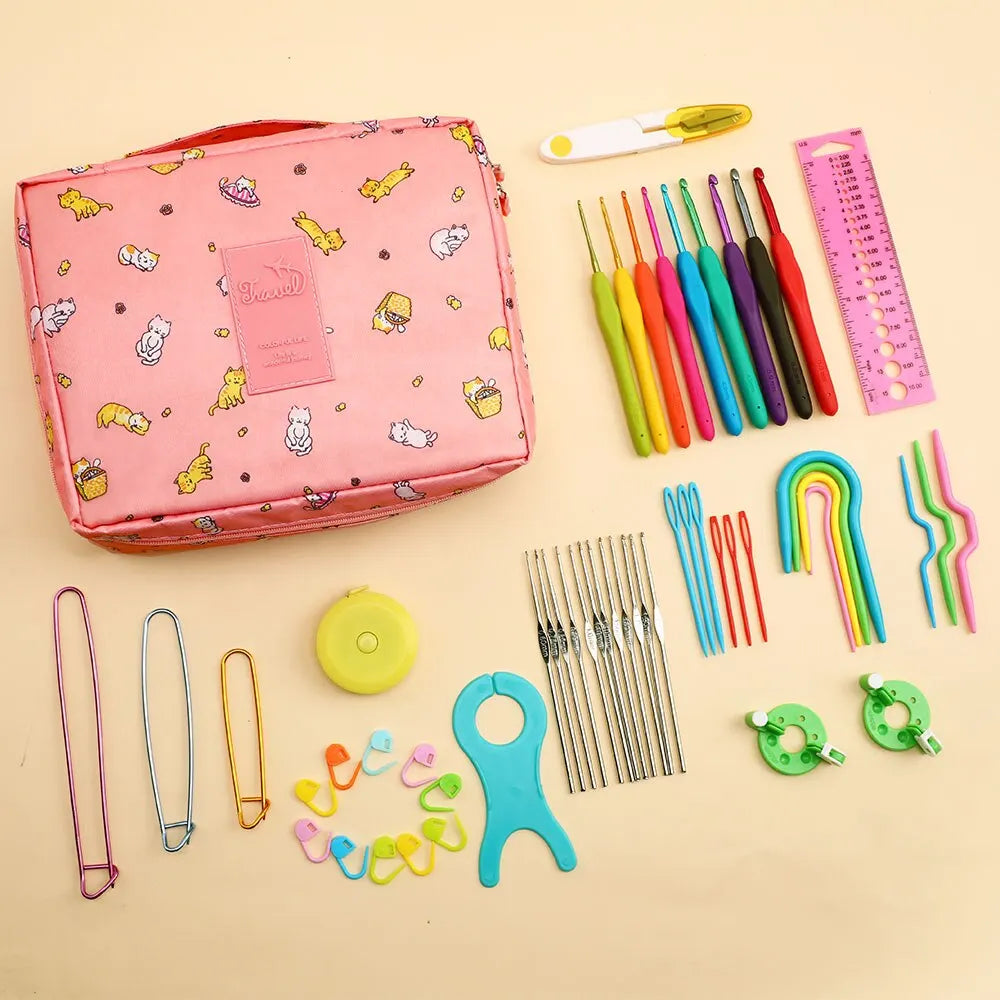 Details of 53 pieces Complete Crochet for Beginners Kit - GadWitch Toys