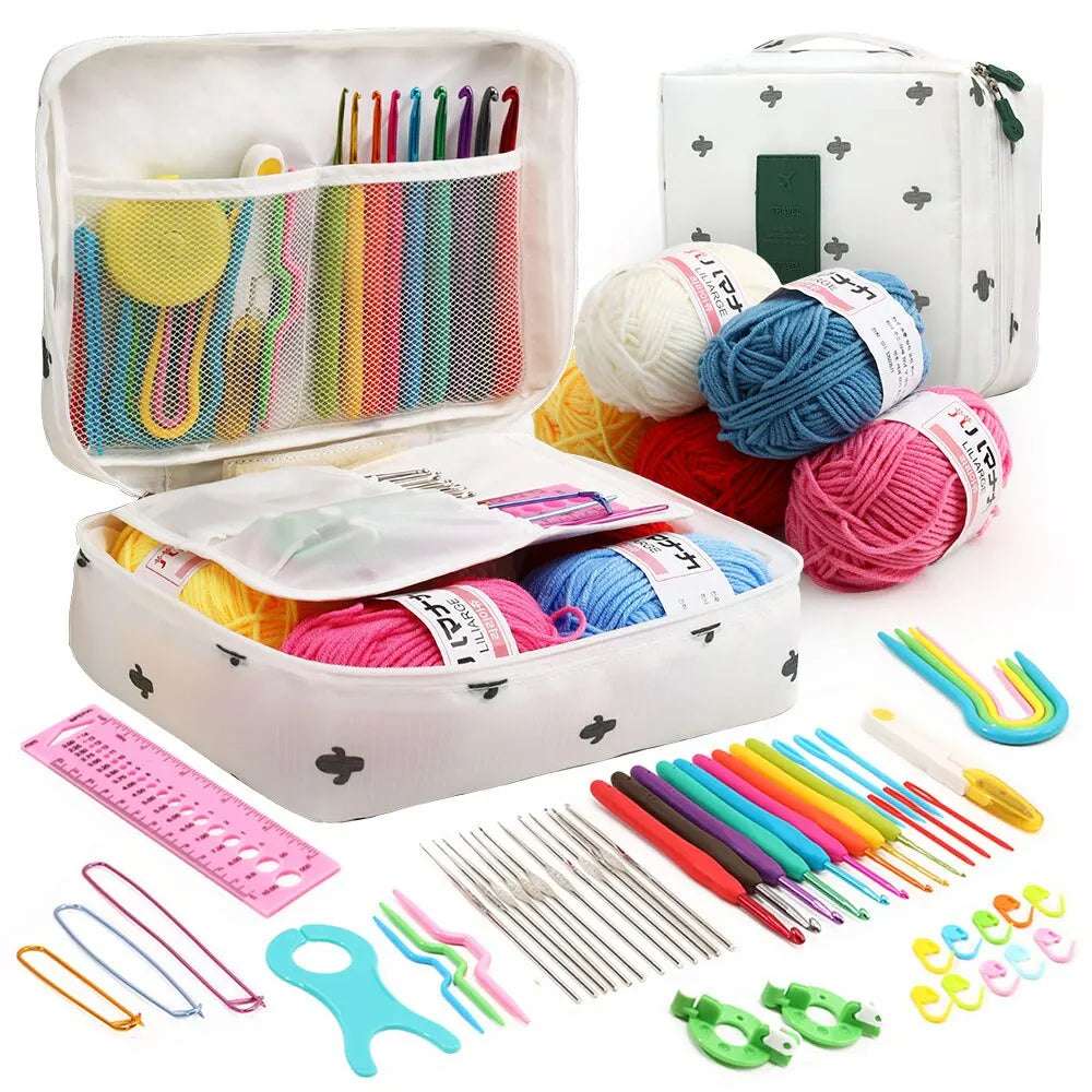 Details of Cactus color of 53 pieces Complete Crochet for Beginners Kit - GadWitch Toys
