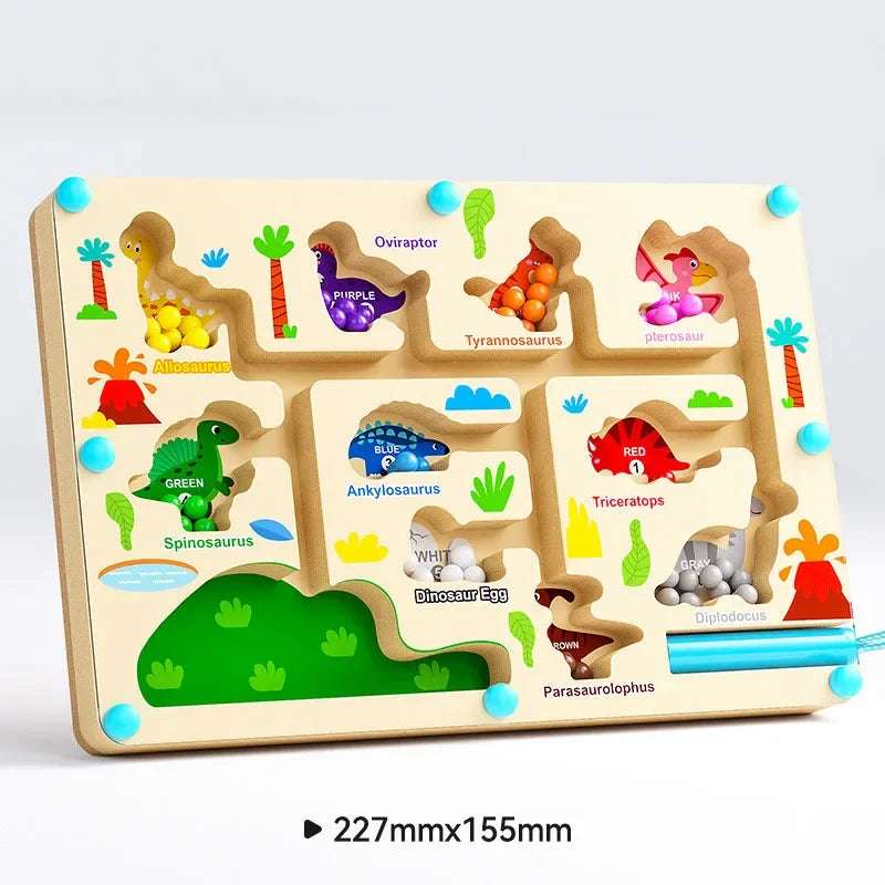 Dinosaur - Size - Magnetic Colors Maze | count and match game | GadWitch Toys