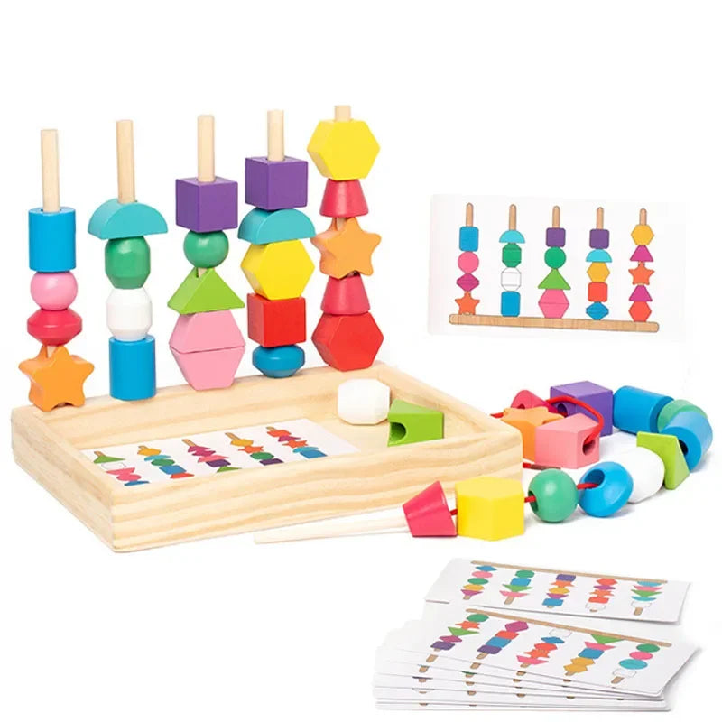 Educational Blocks - Sorting Colours Wooden Stacking colors shapes | Educational Blocks | GadWitch Toys