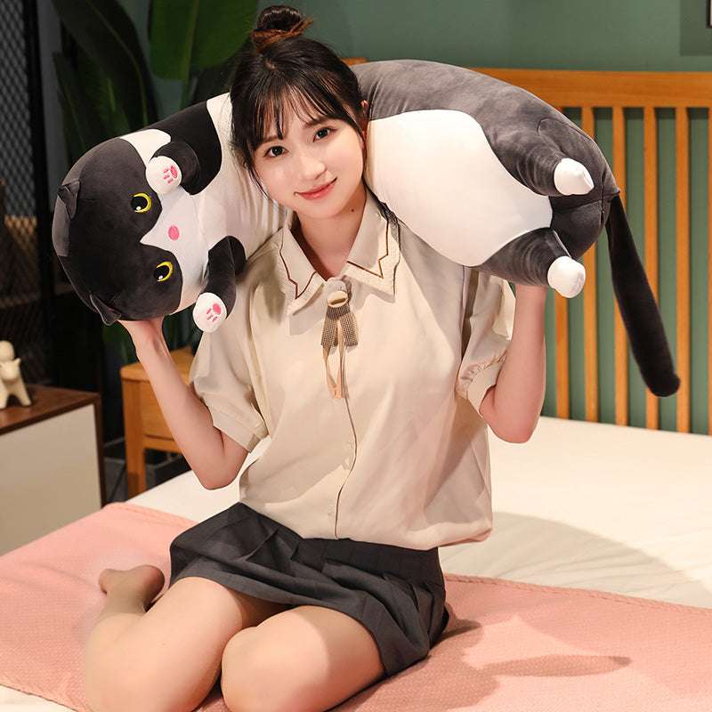flexible cats - Biggest Cat and Meow | Long Cat Sleeping Pillow | GadWitch Toy store