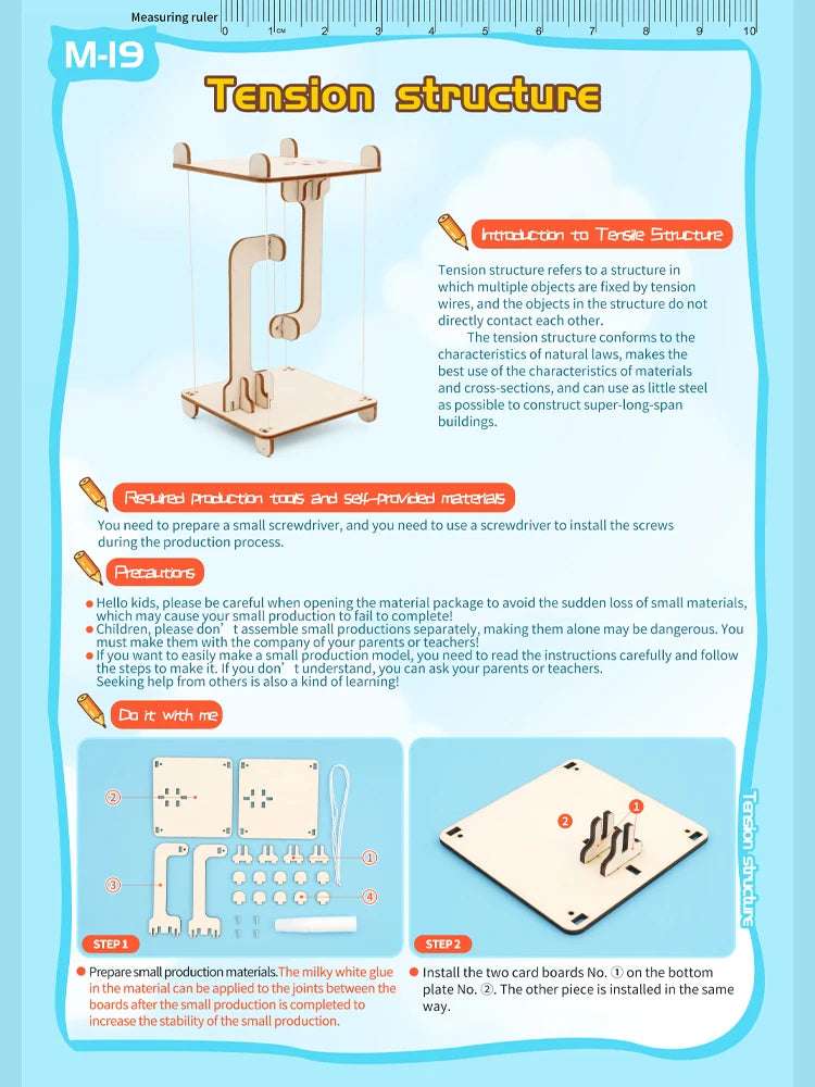 Instructions of DIY Floating Tensegrity Table – Fun STEM Science Toy | GadWitch Toys