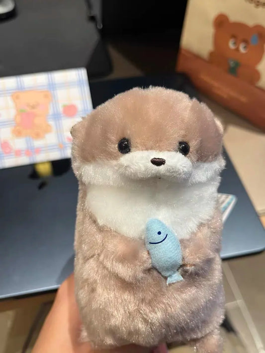 Cute and collectible Japanese Otter Plush with keychain loop! Great for toddlers, gifts, or backpacks. 💖 Discover your new plush fave now!