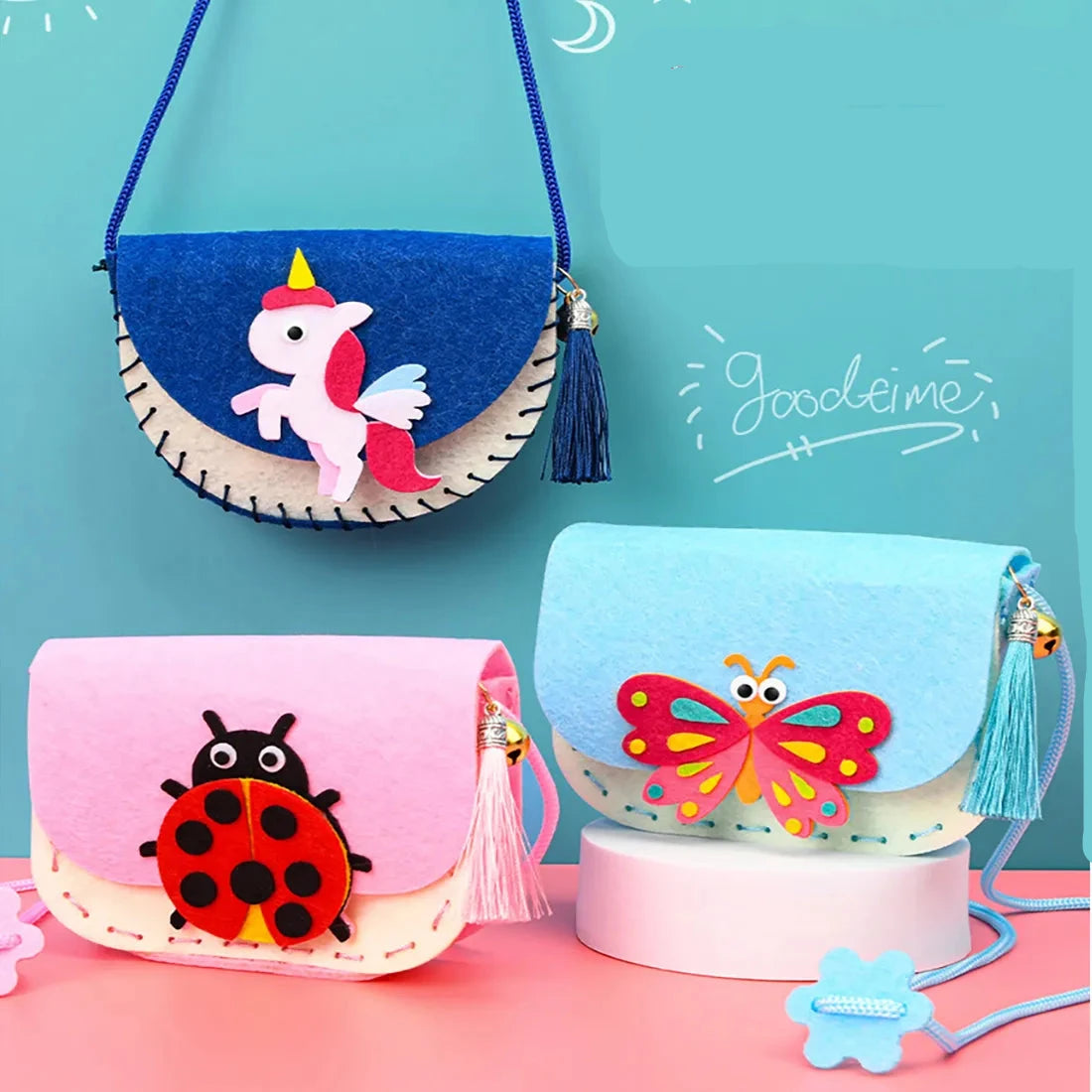 Kids Felt Tote Bag | Arts & Craft Fun Kits for Toddlers | GadWitch Toys