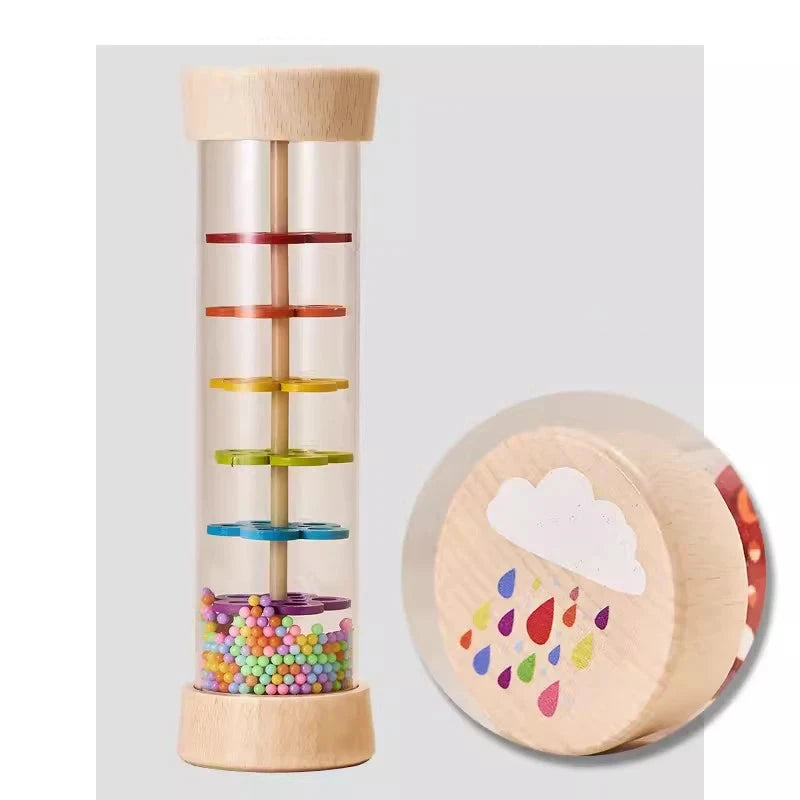 LARGE - Rain Maker Wood Sensory Toy for Babies | Sounding Toy - GadWitch Toys