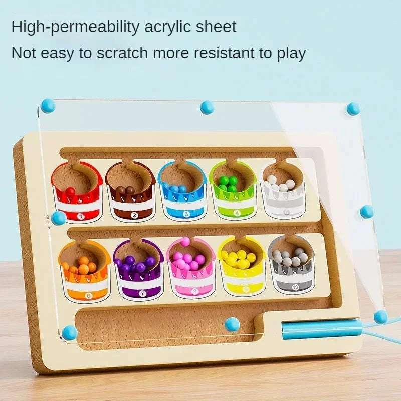 Mag Toy - Acryliy sheet - Magnetic Colors Maze | count and match game | GadWitch Toys