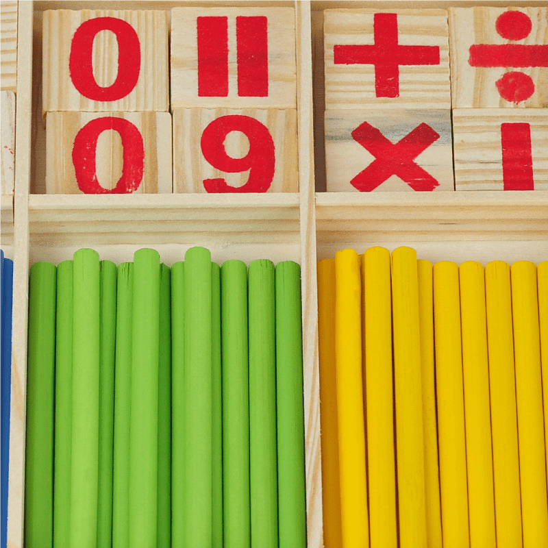 Math Payground Math - Wood Sticks Math Playground math | Montessori Method | GadWitch Toys