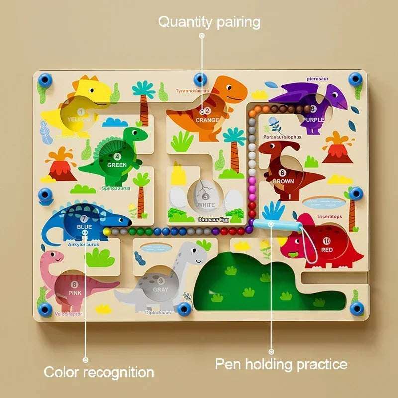 Maze Game Instructions Magnetic Colors Maze | count and match game | GadWitch Toys