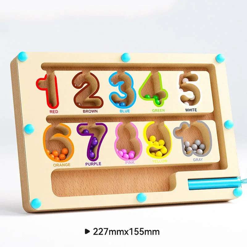 Maze Number - Size - Magnetic Colors Maze | count and match game | GadWitch Toys