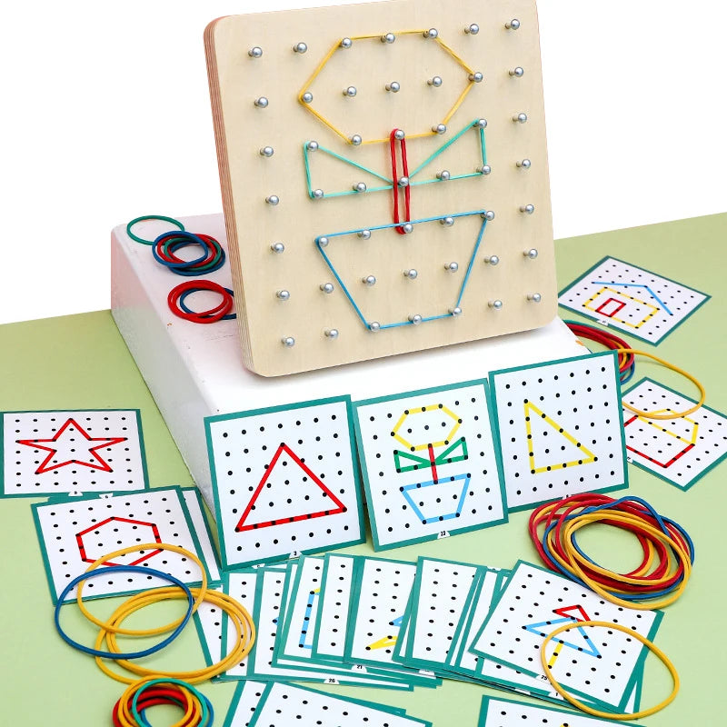 PatternLoops: Montessori Geo Pattern Shape Band Toys - GadWitch Toys