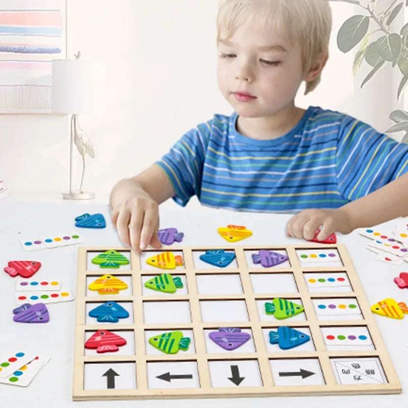 My Fish Color Match Game-Montessori School board game | GadWitch Toys