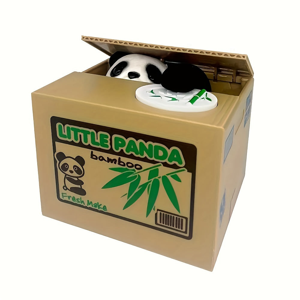 Panda - Fun Piggy Bank - Panda & Cat Stealing Coins | Fun Saving Money Piggy Bank | GadWitch Toys