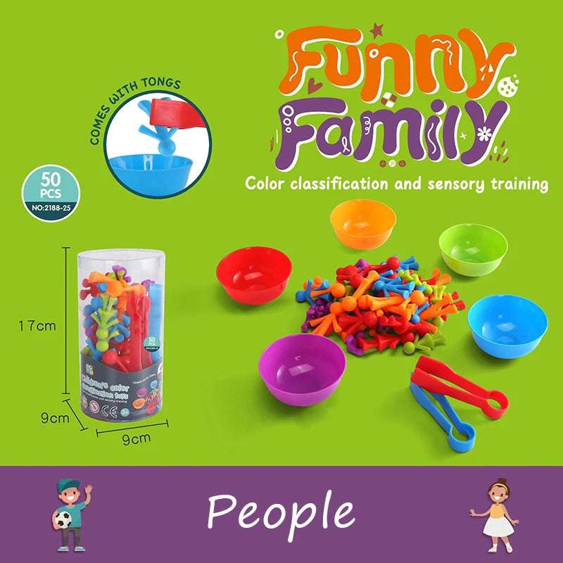 People - Learning educational - Colorful Learning & Counting Set Toy | Educational Toys - GadWitch Toys