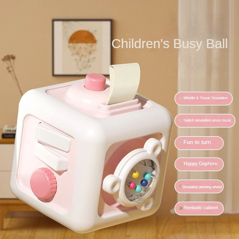 Pink Details - Learning Cube - Infants Emotional Development - Learning Cube - Toy Activity | Development of Infants | GadWitch Toys