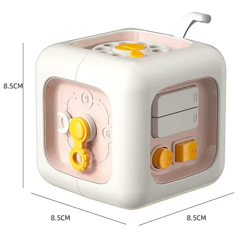 Pink Size - Learning Cube - Motor development in infants - Learning Cube - Toy Activity | Development of Infants | GadWitch Toys