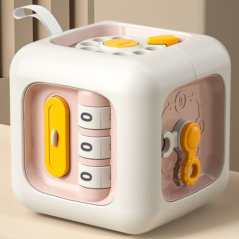 Pink Details - Learning Cube - Infant Brain Development - Learning Cube - Toy Activity | Development of Infants | GadWitch Toys