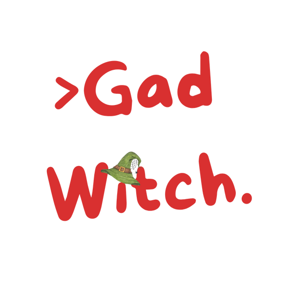 GadWitch Toy Store Logo transparent red - Green HAT