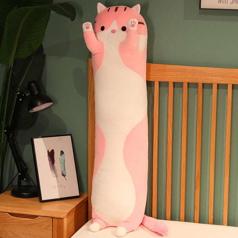 Rose Pillow Plush Cat - Biggest Cat and Meow | Long Cat Sleeping Pillow | GadWitch Toy store
