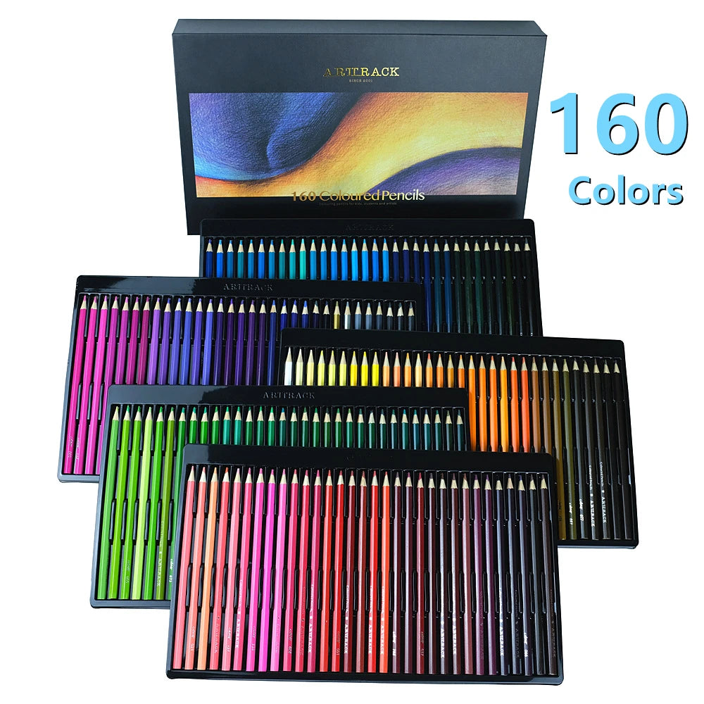 Pencil Art Drawing Colored Pencil Sets — 12 to 160 Colors for Sketching & Blending