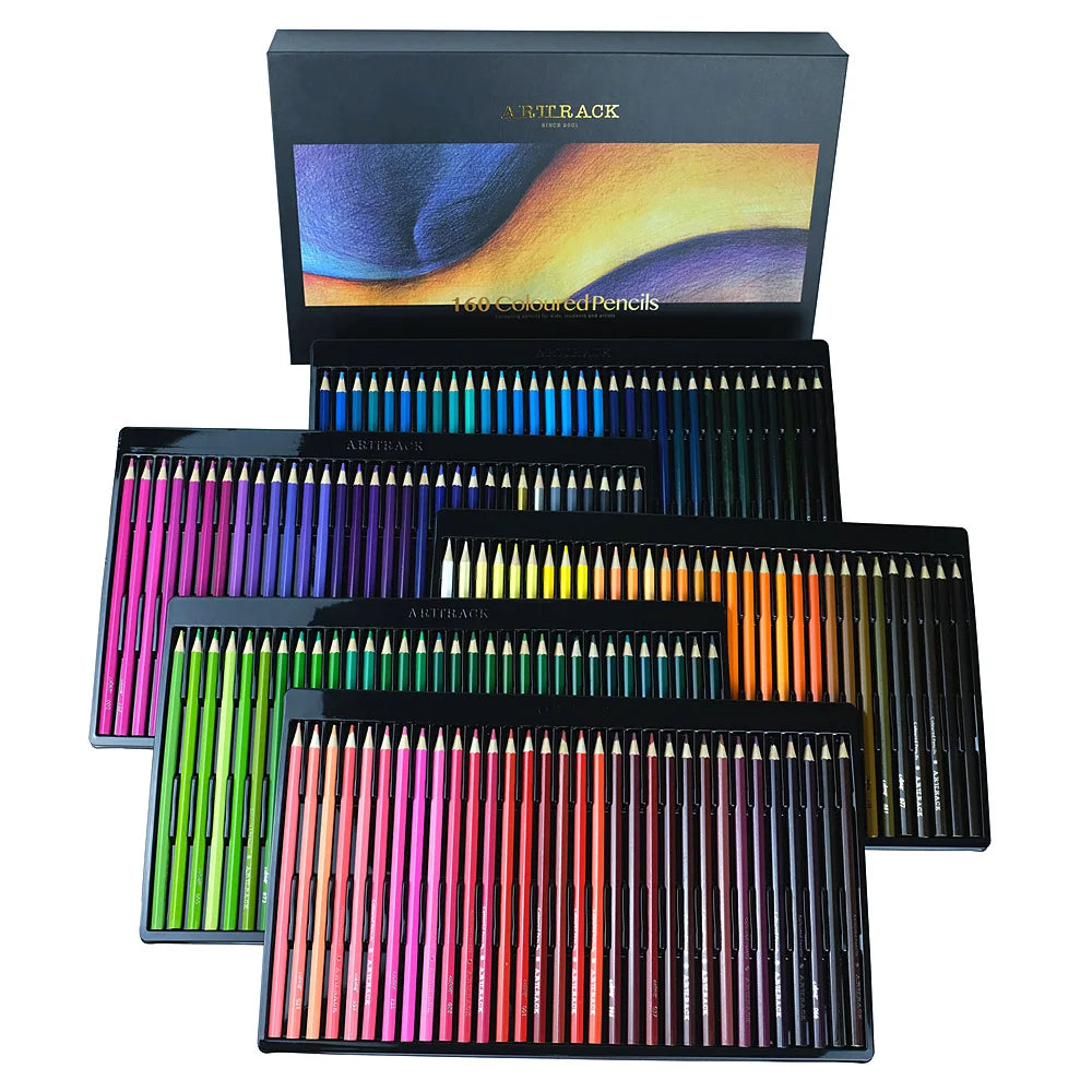 Pencil Art Drawing Colored Pencil Sets — 12 to 160 Colors for Sketching & Blending