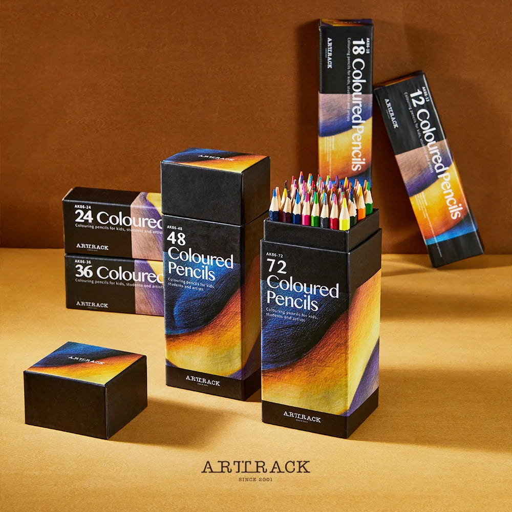 Pencil Art Drawing Colored Pencil Sets — 12 to 160 Colors for Sketching & Blending