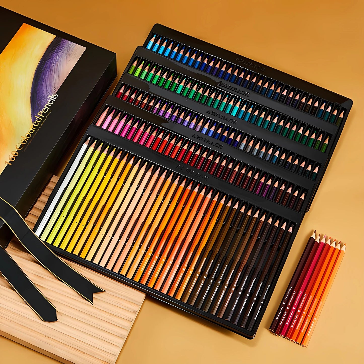 Pencil Art Drawing Colored Pencil Sets — 12 to 160 Colors for Sketching & Blending
