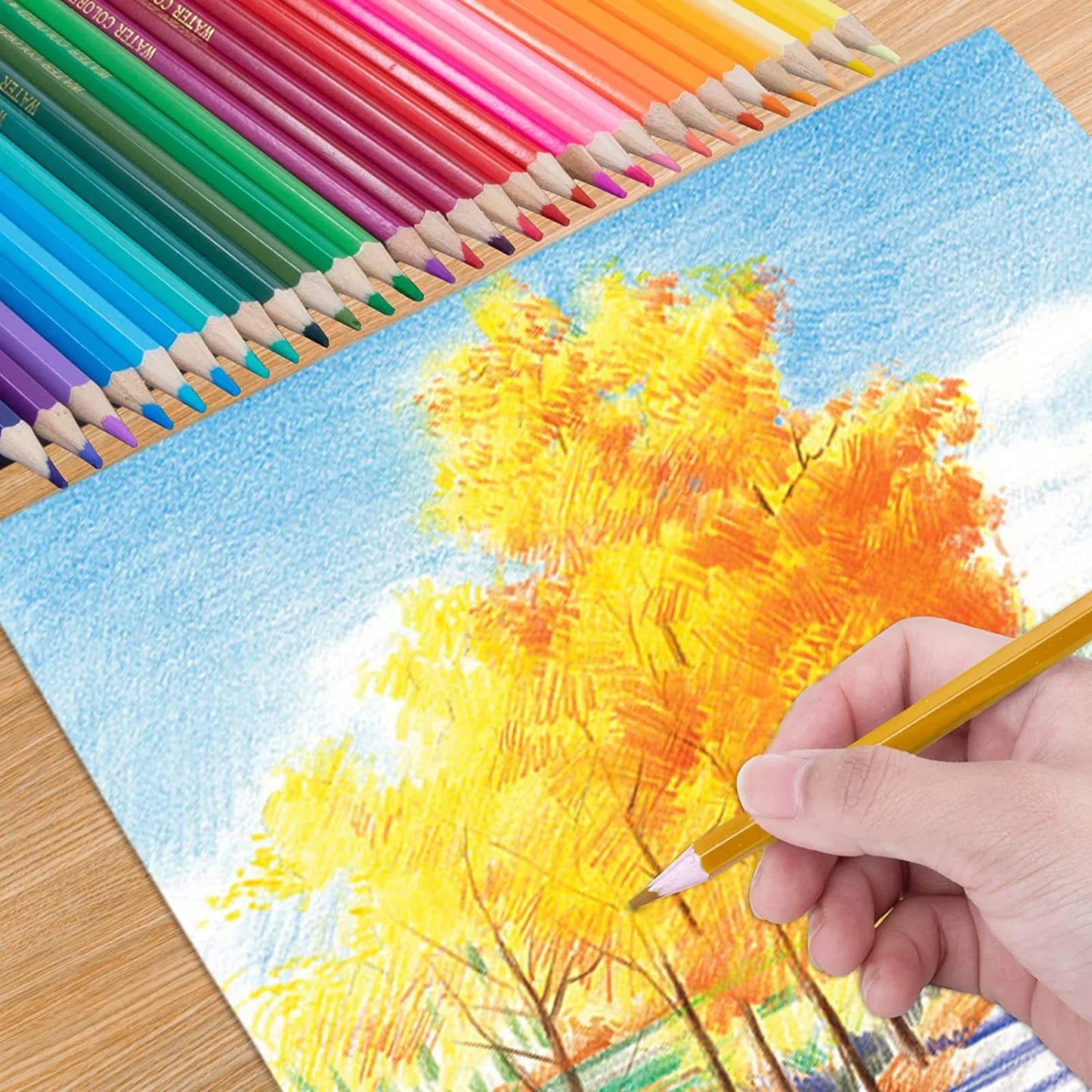 Pencil Art Drawing Colored Pencil Sets — 12 to 160 Colors for Sketching & Blending
