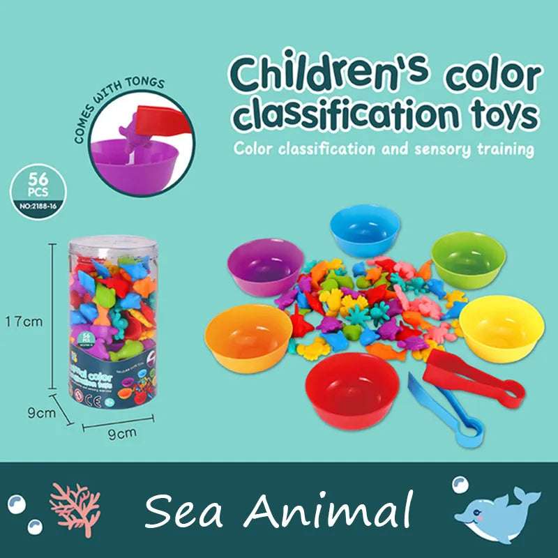 Sea Animal - colorful learning - Colorful Learning & Counting Set Toy | Educational Toys - GadWitch Toys