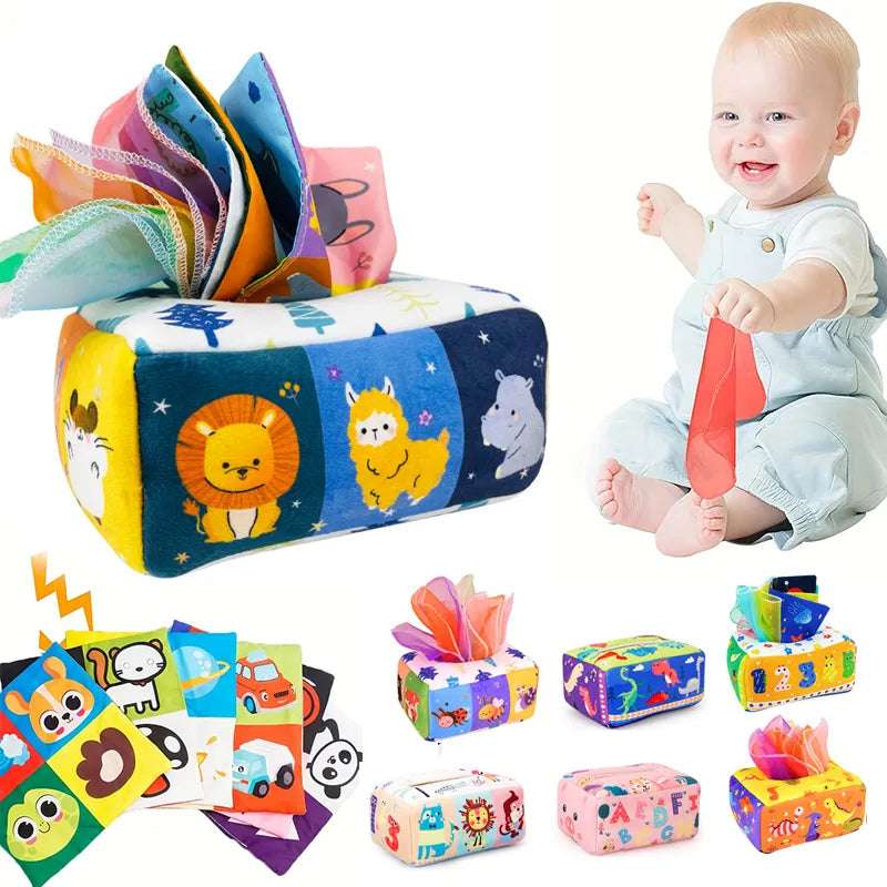 Sensory Montessori Magic Tissue Box | infants learning | GadWitch Toys