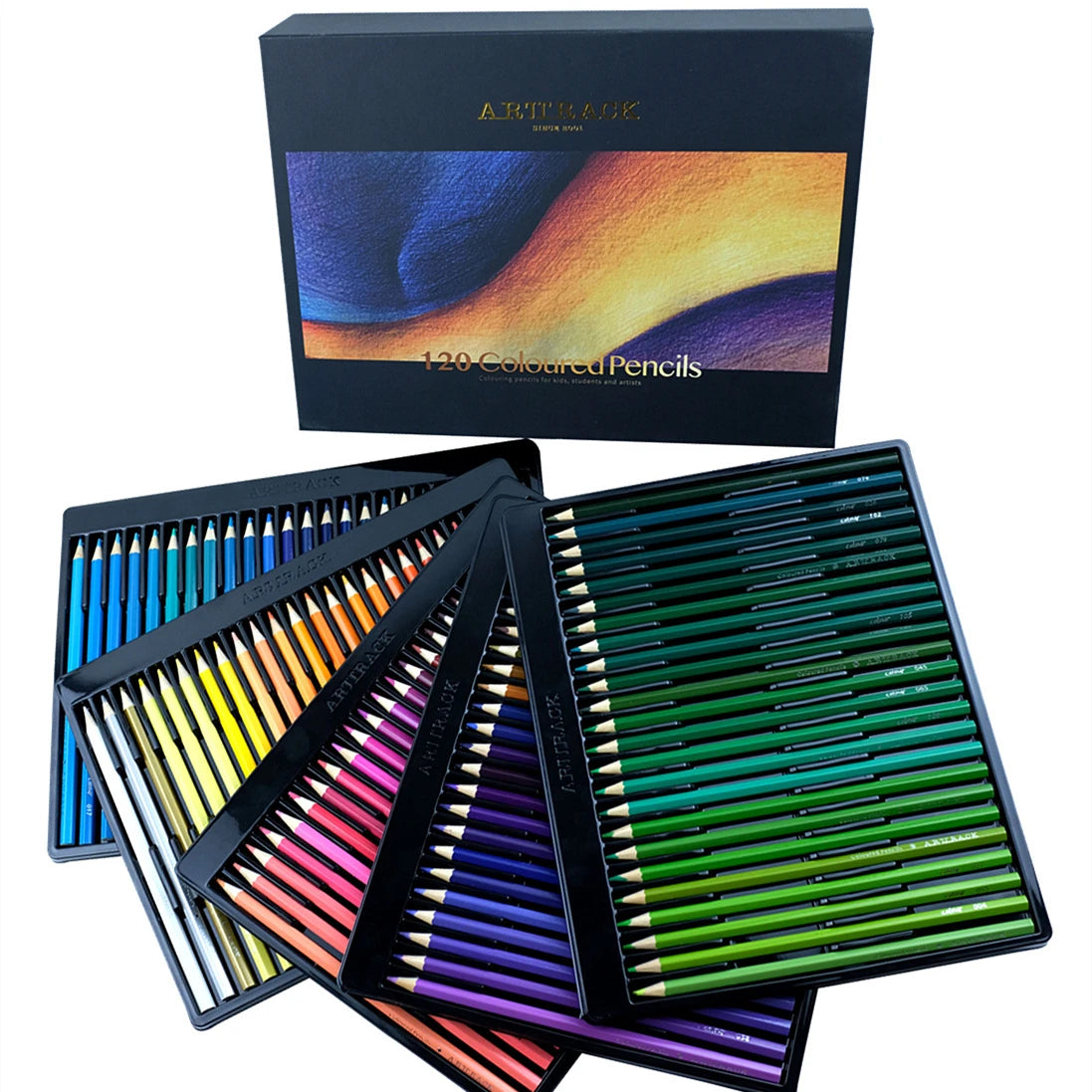 Pencil Art Drawing Colored Pencil Sets — 12 to 160 Colors for Sketching & Blending