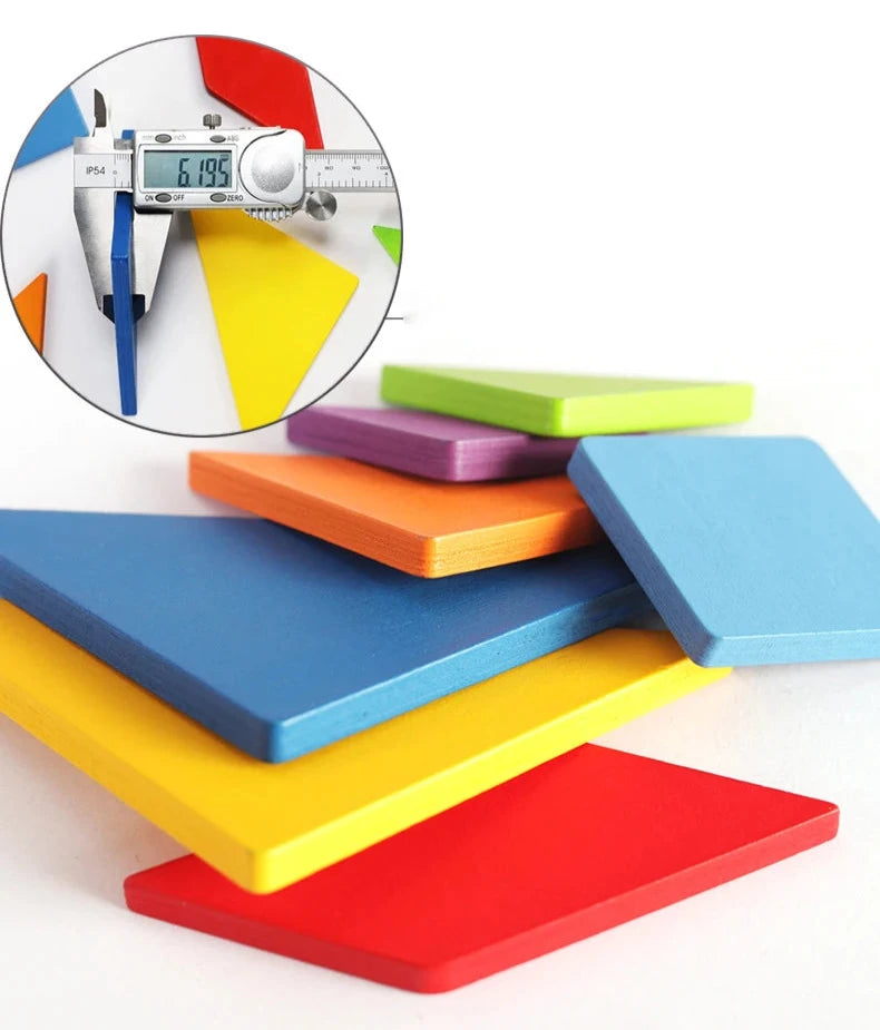 Shapes Size of Jigsaw Puzzle - Brain Puzzles with Tangram Shapes | Colorful Fun | GadWitch Toys