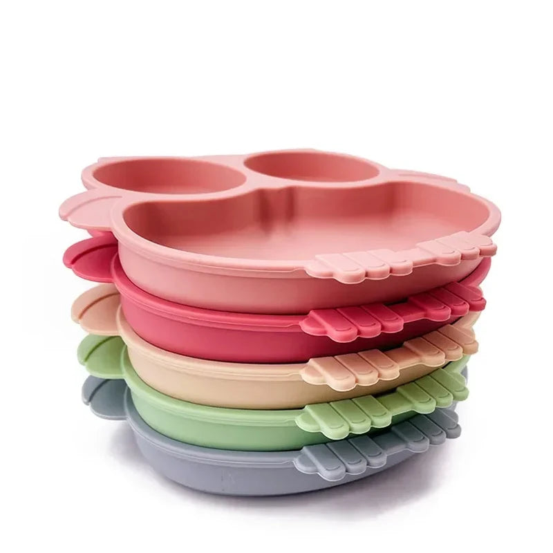 Silicone Childrens Dishes - Baby Safe Silicone Suction Plate–Non-Toxic & BPA-Free | GadWitch Toys