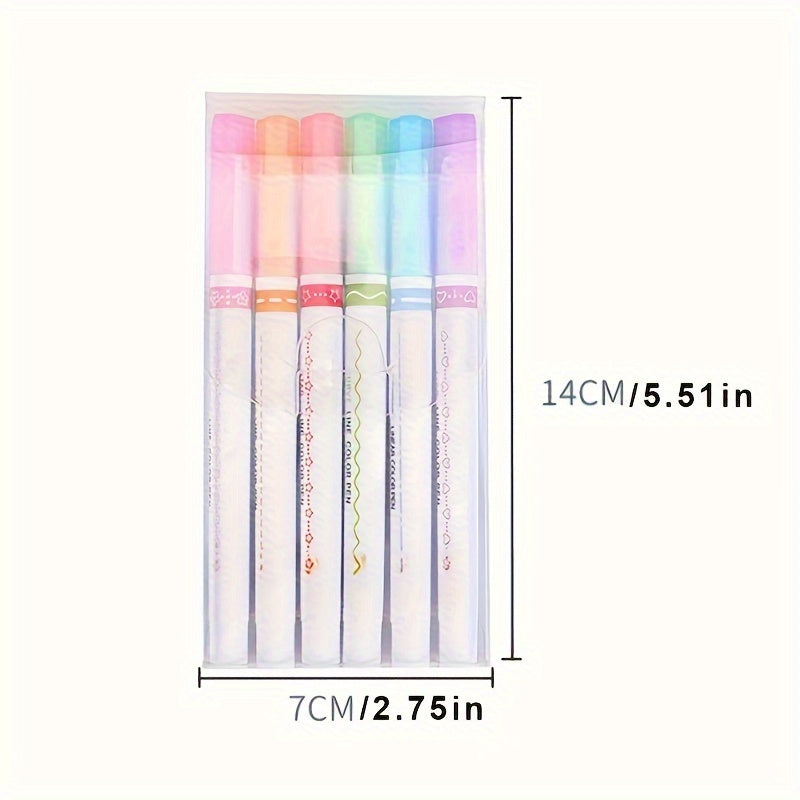 Size of ColorCurve Magic Pens: Transform Your Creativity with 6 Colorful Art Drawing Pens – Quick-Dry and Fun!