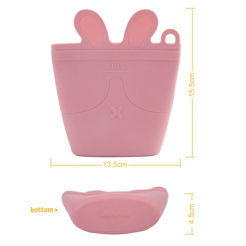 Size of Silicone Snack Fun Bag - The Lunch Box for Snacks Time | GadWitch Toys