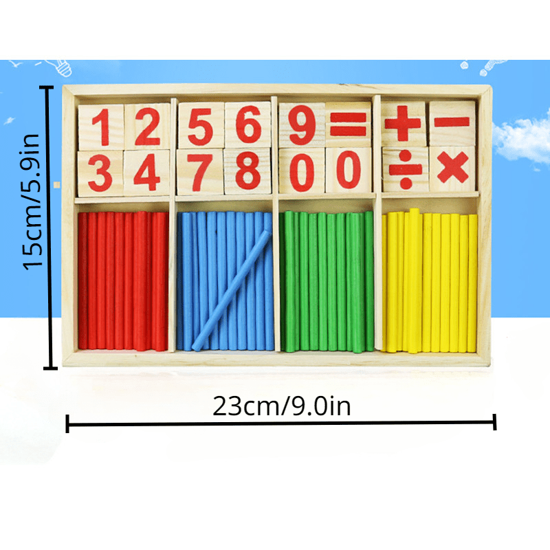Size of Wood Sticks Math Playground math | Montessori Method | GadWitch Toys