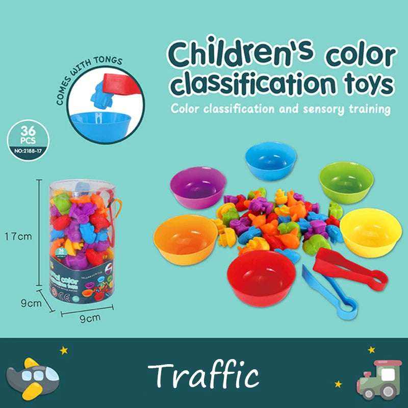 Traffic - Educational Set - Colorful Learning & Counting Set Toy | Educational Toys - GadWitch Toys