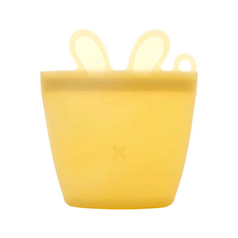 Yellow - Snack Ons- Silicone Snack Fun Bag - The Lunch Box for Snacks Time | GadWitch Toys